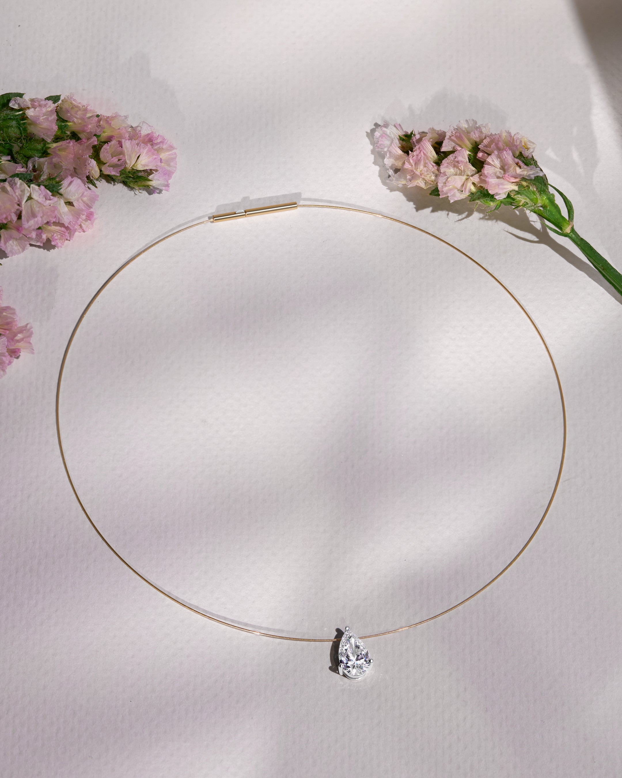 2 Ct Pear Shape Necklace