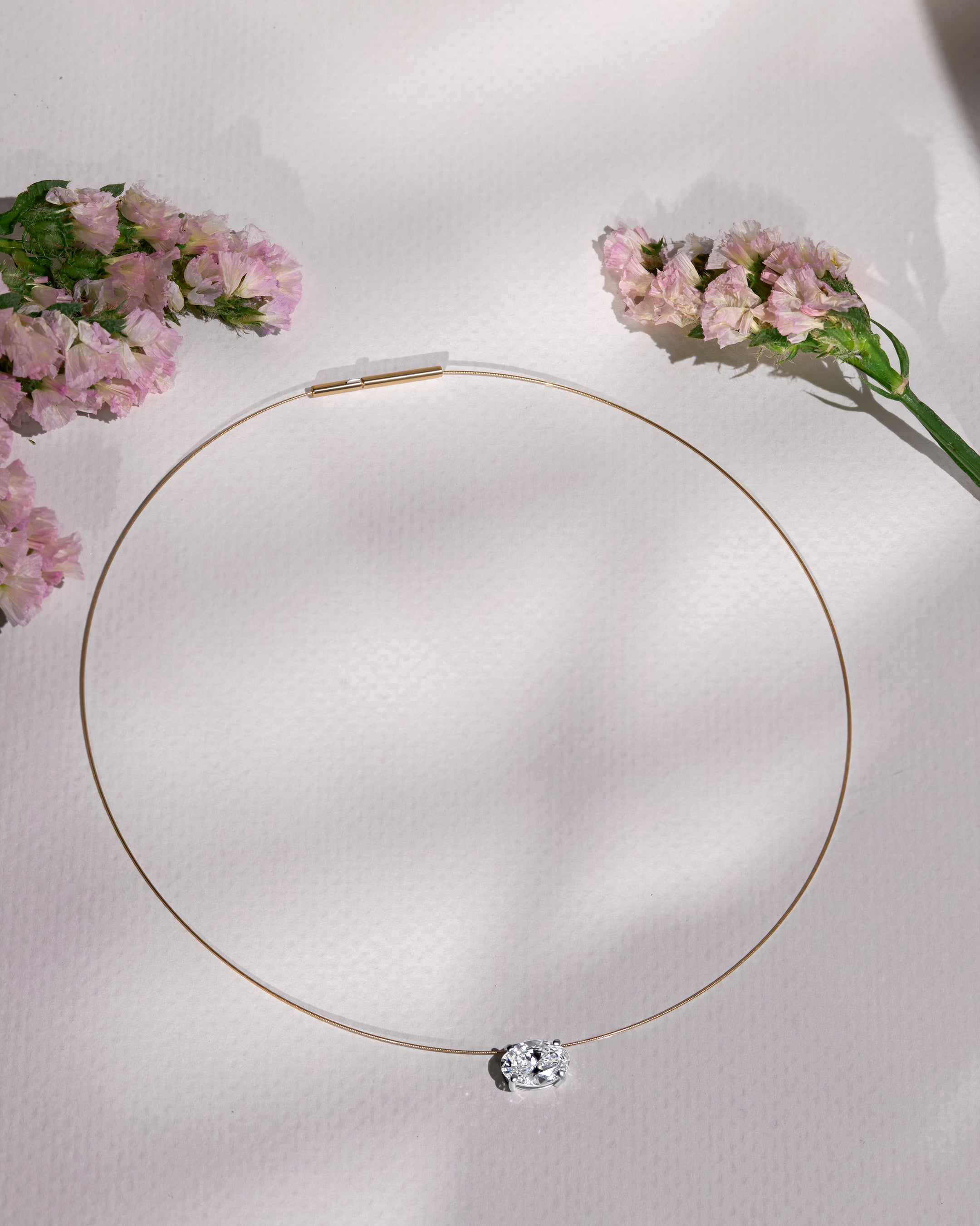 2 Ct Oval Shape Necklace