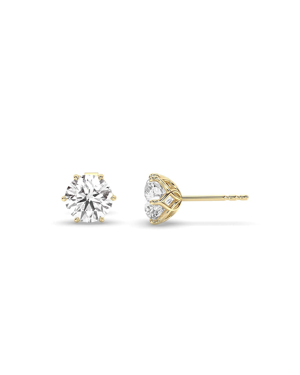 Round Earrings (توليب) 2 Ct