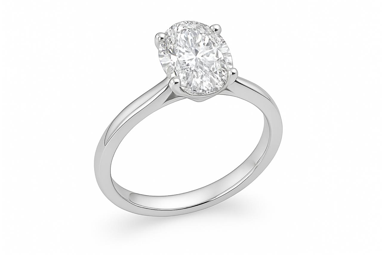 Oval Ring  (ليليان) - 1 Ct