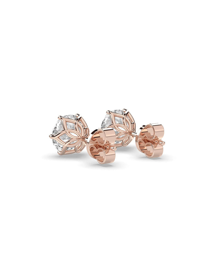 Round Earrings (توليب) 4 Ct