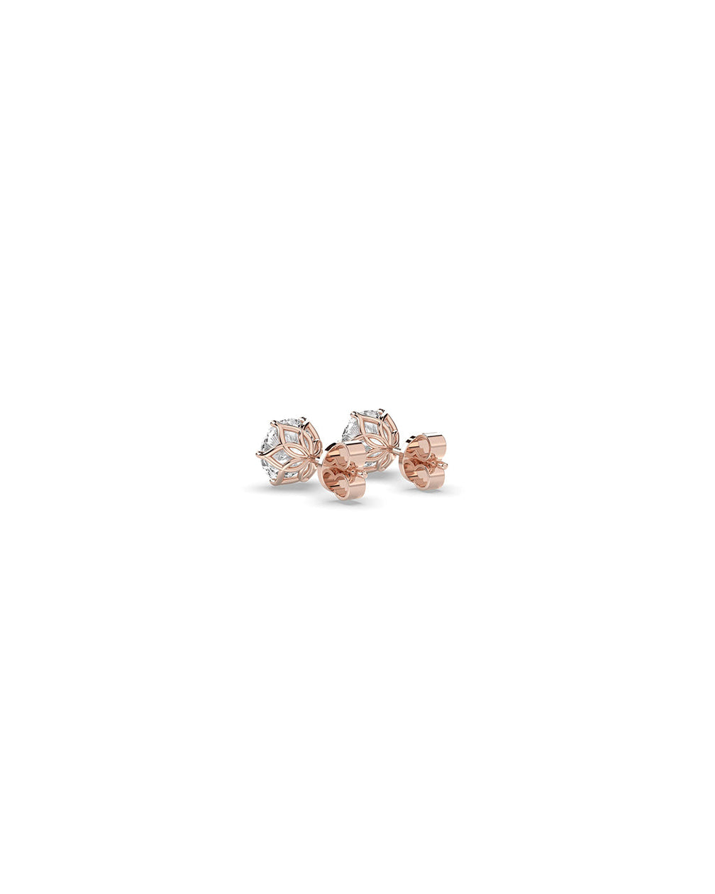 Round Earrings (توليب) 1 Ct