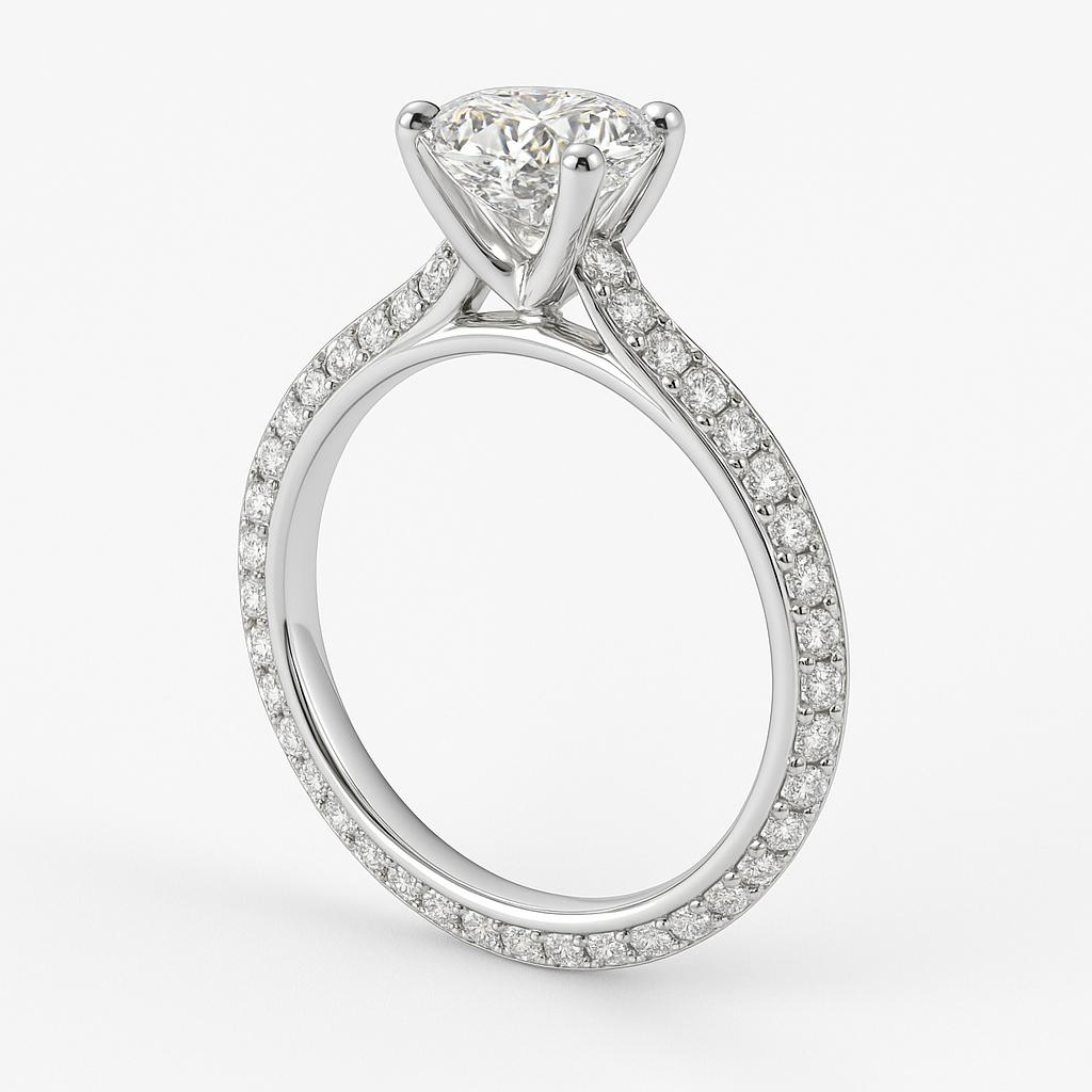 Round Ring  (ليلي) 1 Ct