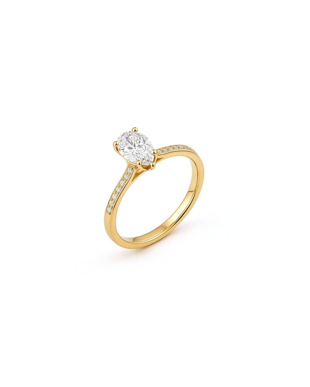Pear Ring ( حب ) - 1 Ct